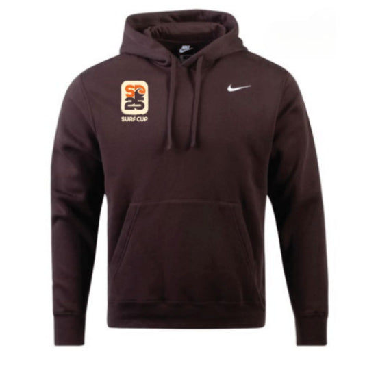 Brown Unisex Club Hood -SD Stickers
