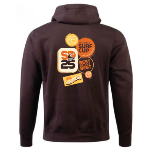 Brown Unisex Club Hood -SD Stickers
