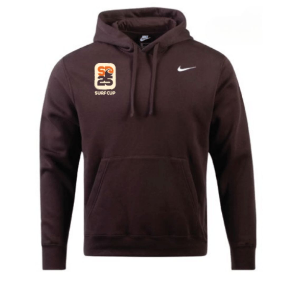 Brown Unisex Club Hood -SD Stickers